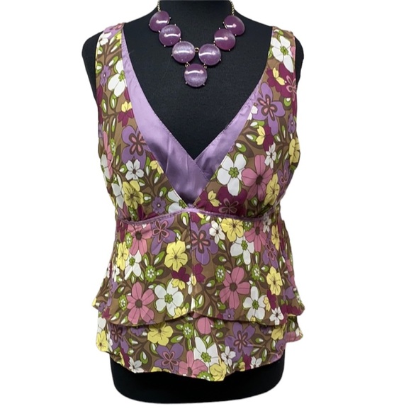 Old Navy Floral Tiered Blouse - Picture 1 of 6